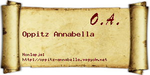 Oppitz Annabella névjegykártya